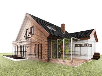 projekt nového domu s tehlovou fasádou