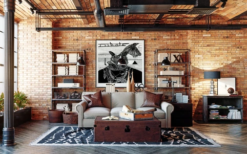 Tehlový obklad v obývačke - Ako vytvoriť útulný a štýlový interiér s tehlou na stene